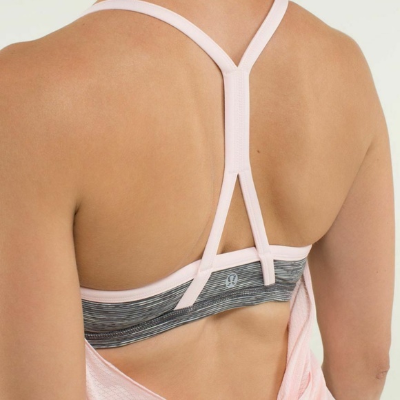 Lululemon Womens Sz 4 Tank Pink CYB LW Mesh Loose Body Fitted hip crossb… - Picture 5 of 11